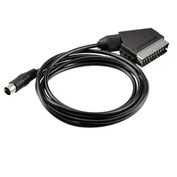 1.8m RGB Scart Lead Cable for Sega -Mega Drive 2 -Genesis 2 Megadrive 2 MD2 RGB AV Scart Cable