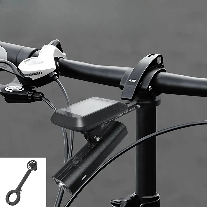 

Aluminum Alloy Folding Bicycle Computer Mount 180-degree Adjustable Extension Bracket Multi-functional Bicycle Accessories