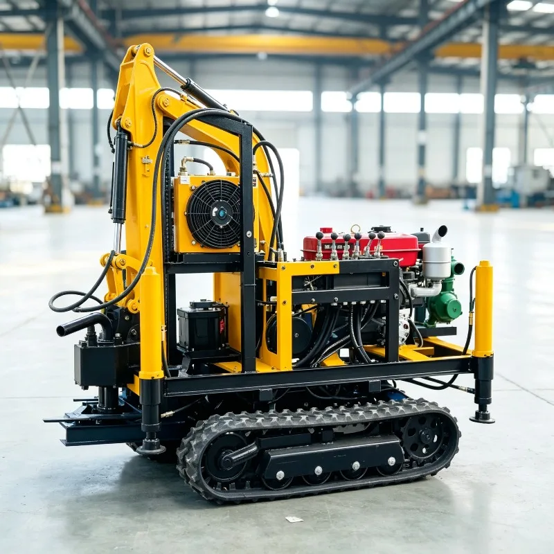 Towable Water Well Drilling Rig Petrol Diesel Engine 50m,100m,150m Meters Deep 4-6 Inches Mini Borehole Drilling Machine Price