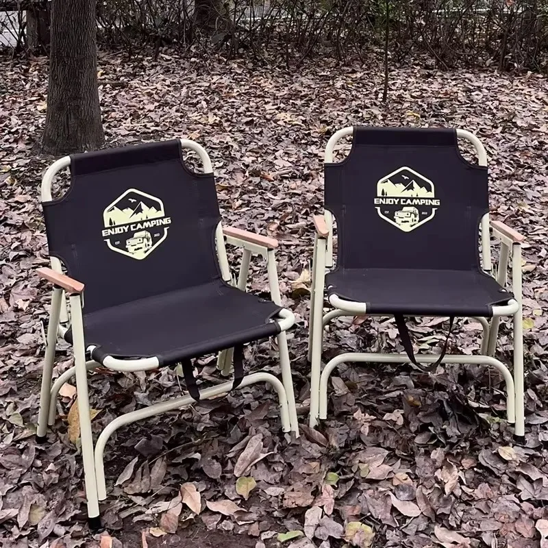 الجملة مخصصة الأسود كرسي التخييم في الهواء الطلق للطي كرسي الصيد كرسي القهوة الترفيه