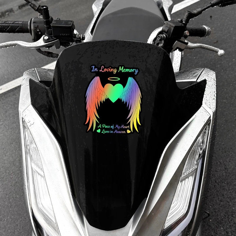 Memorial Quote Sticker Deeply Remember Motorcycle Vinyl Decal Waterproof Fairing Top Case Car Window Scooter Decoration