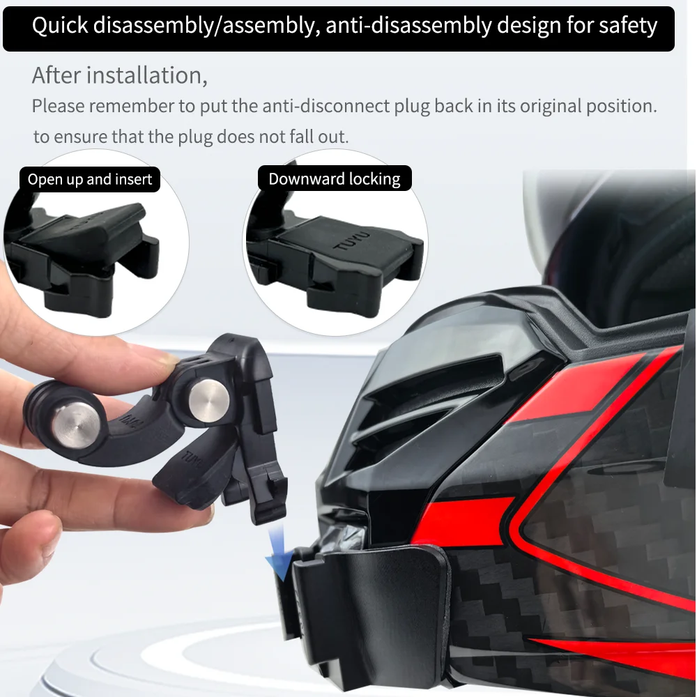 für LS2 FF901 Aluminium-Helm-Kinnhalterung für GoPro Hero 13 12 11 10 9 Insta360 X5 X4 X3 Ace Pro DJI Action 6 5pro 4 3 Kamera – Detail 6