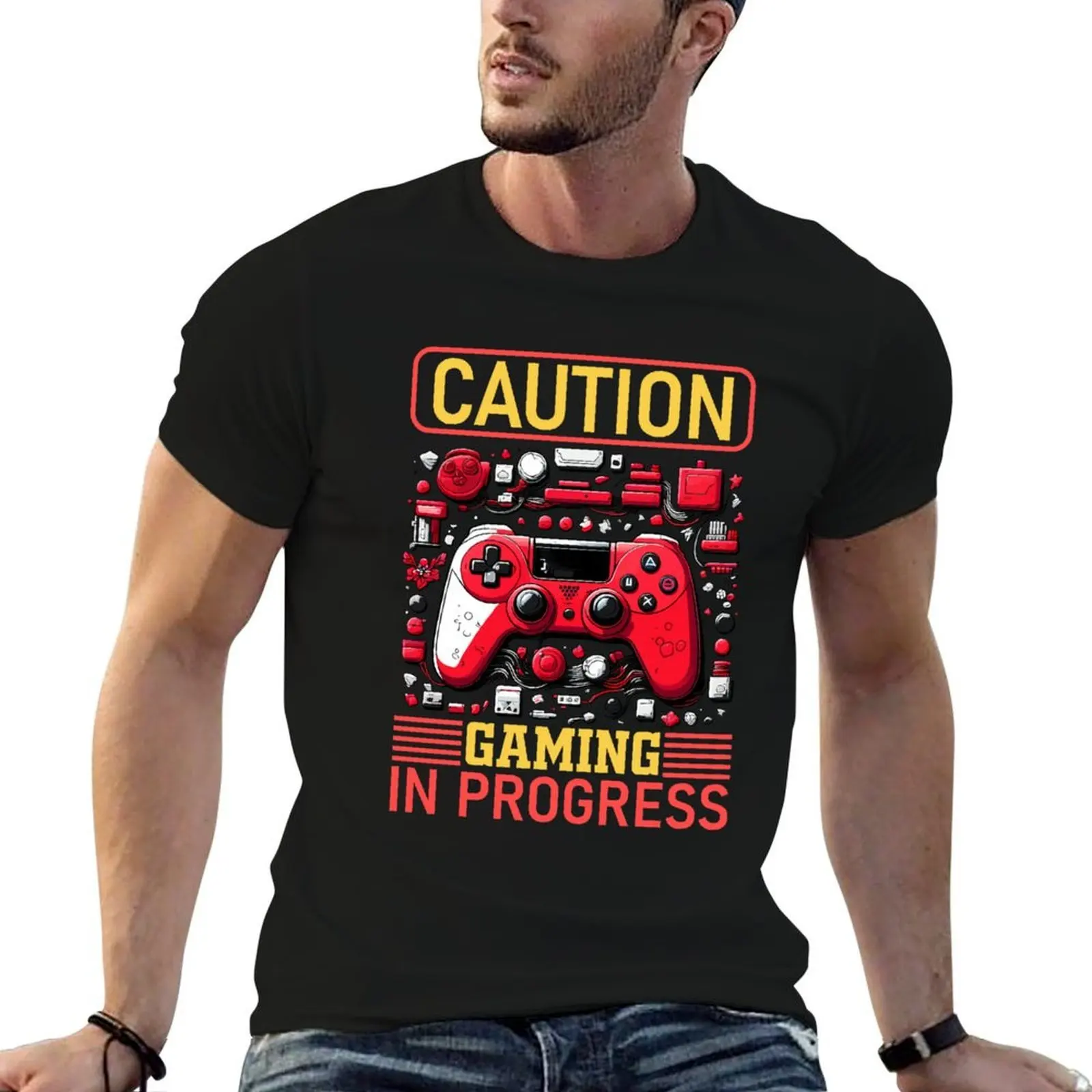progress t T-Shirt luxury t shirt t essential in gaming caution cotton man man shirt shirt