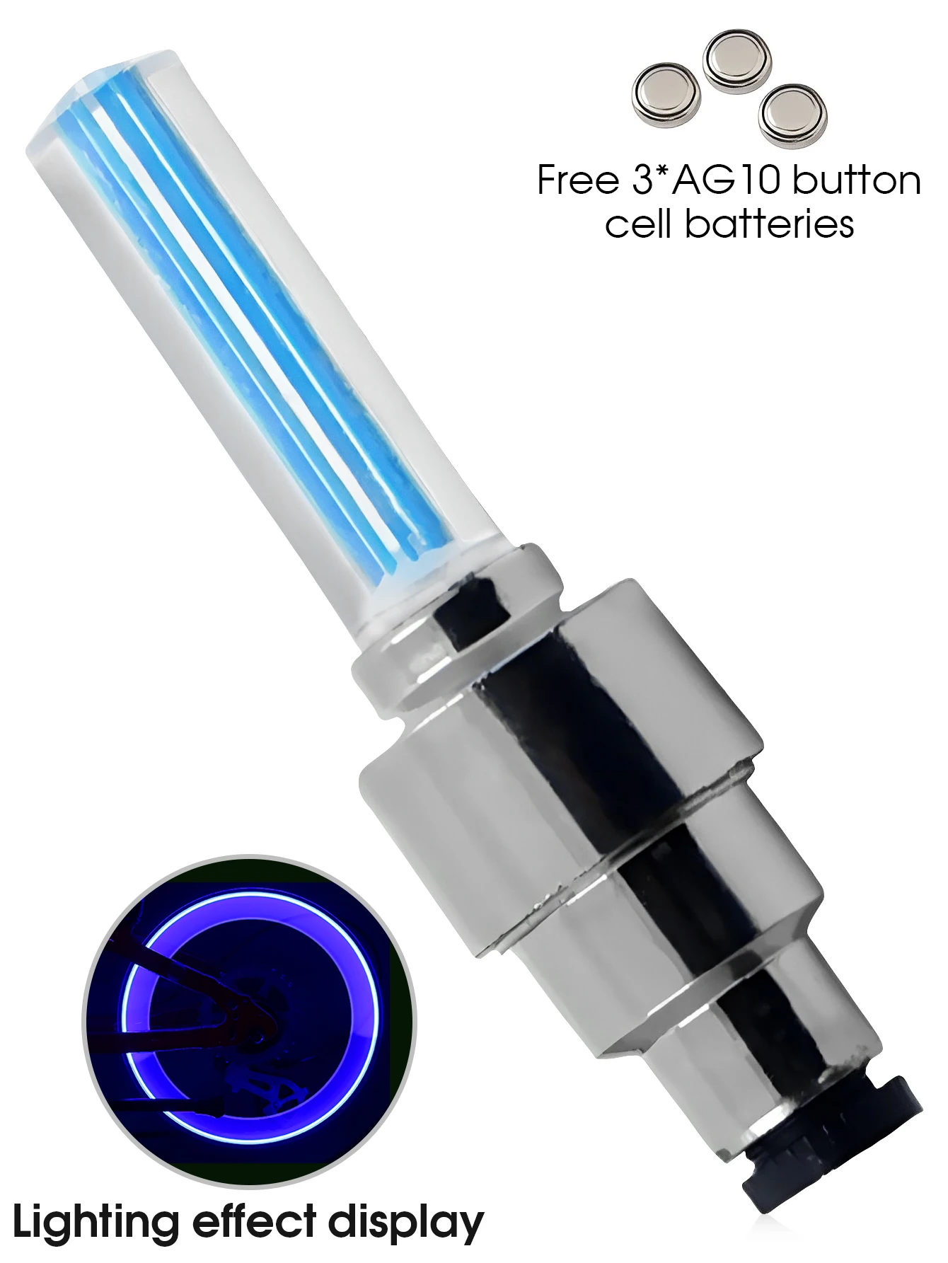 

2 шт., светильник для велосипедного колеса, светильник для штока клапана, датчик движения, светодиодный светильник, подходит для колпачков клапанов для дорожных и горных велосипедов