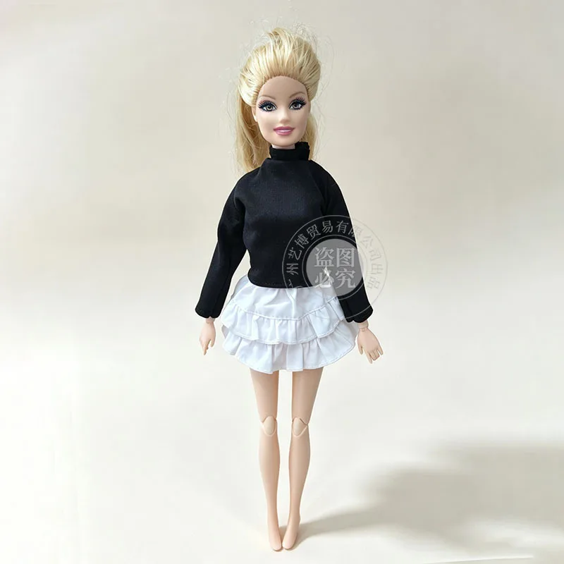 1/6 1/8 Doll Clothes Accessories Simple White Half-skirt Cute Tiered Skirt For 30cm OB22 Lijia Babi Supermodel Doll DIY Dress Up