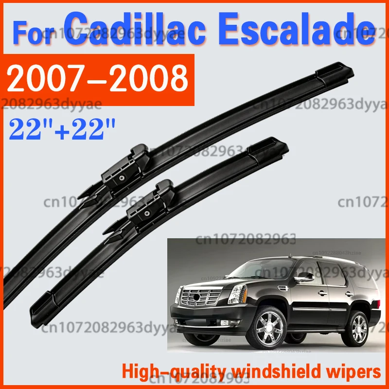 For Cadillac Escalade 2007 2008 Car Wiper Blades Fit Pinch Tab Arms Window Windshield Windscreen Cleaning Brushes Washers