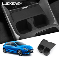 for MG3 MG 3 2023-2025 Water Cup Holder Storage Tray Organizer With Non-slip Mat Central Console Protective Pad Car Accessories