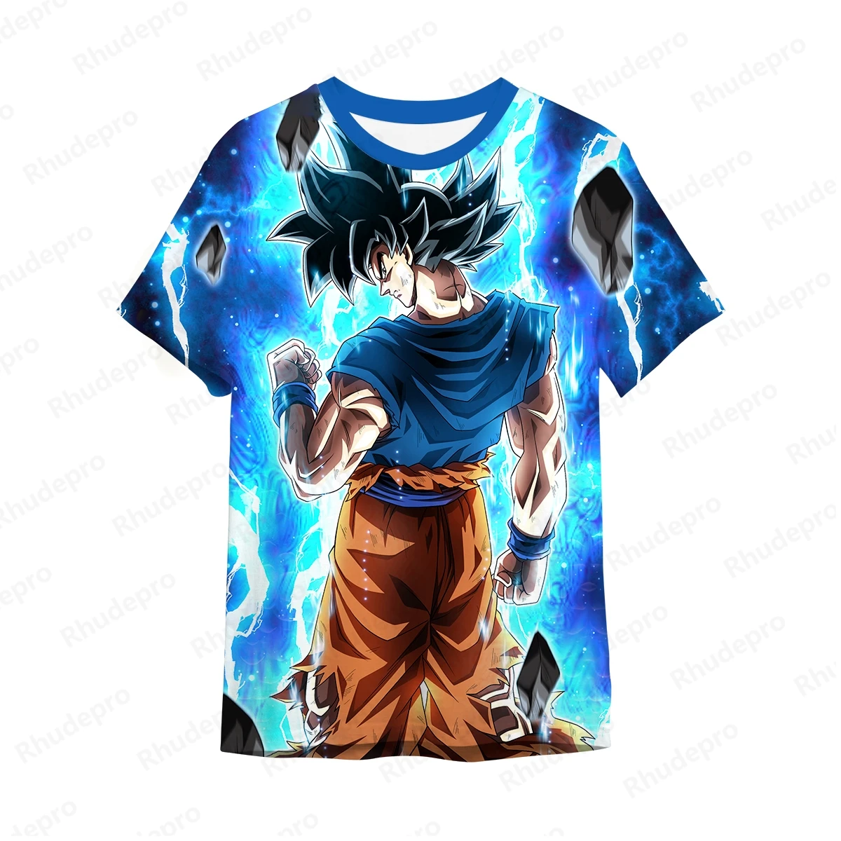 DragonBallZ camiseta grande para homens, tops Goku Y2K, Vegeta, roupas infantis, camisas de tendência anime, estilo Harajuku