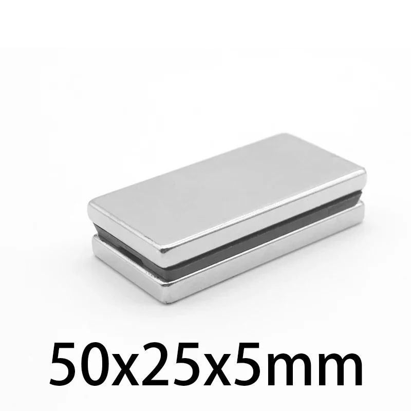 50x25x5mm Big Super Strong Square Magnet For Home Refrigerators, Offices DIY 50*25*5