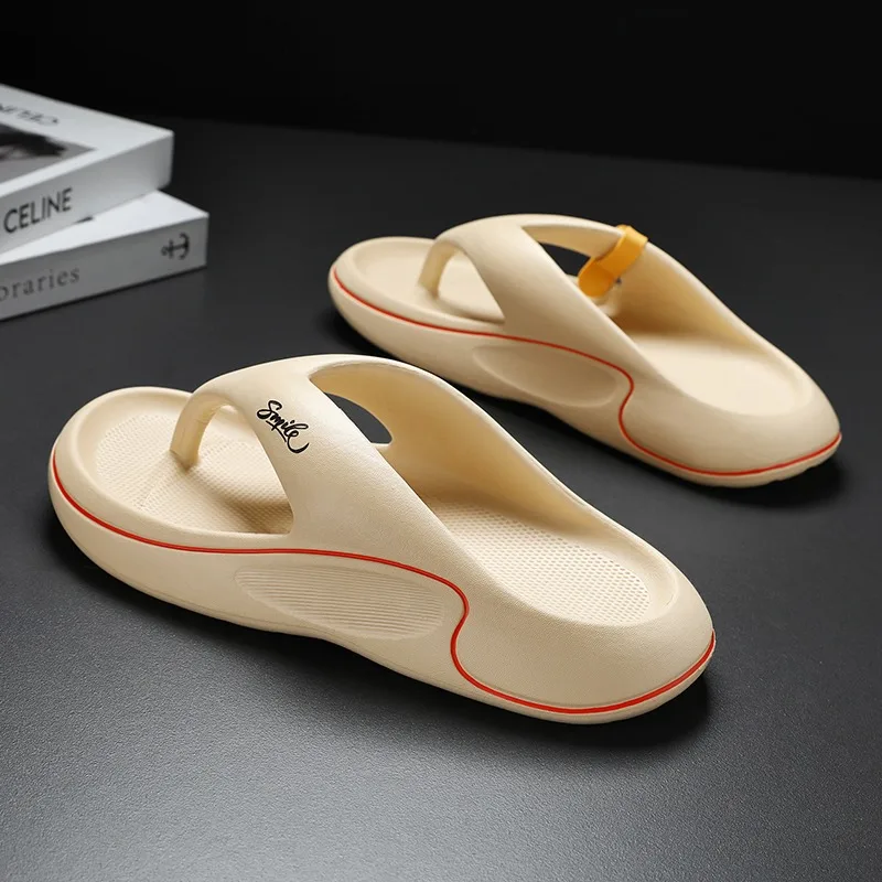 

Мужские и женские летние шлепанцы с толстой мягкой подошвой из ЭВА, нескользящие, удобные, для дома и пляжа, размер 45