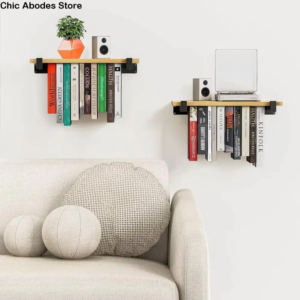 

Настенные плавающие книжные полки Экономия места Декоративные невидимые книжные полки Прочные минималистичные настенные книжные шкафы Спальня