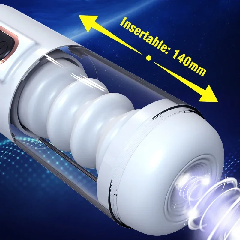 Automatic Thrusting Male Masturbator Tight Silicone Vagina Sex Toys for Men Adjustable Frequency Hands Free Pocket Pussy Machine - Image 3