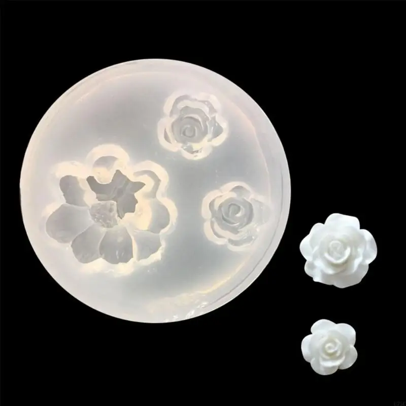 U75C 실리콘 DIY 초콜릿 곰팡이 디저트 곰팡이 꽃 모양의 케이크 장식 도구 실리콘 재료 부엌 DIY 베이킹