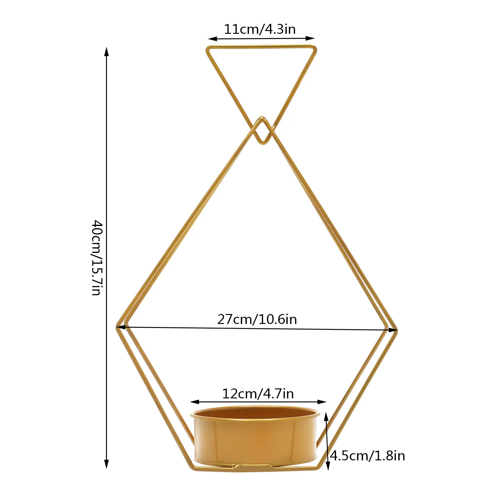 Multi-functional Wedding Centerpieces No Assembly Required, 0.55Lbs Load-bearing Each, Suitable For Hanging & Tabletop Placement