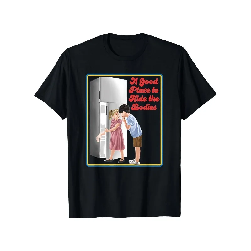 Men's Fun 2026 Men's Fun Hidden Refrigerator Humorous T-shirt Summer New Casual Fashion T-shirt