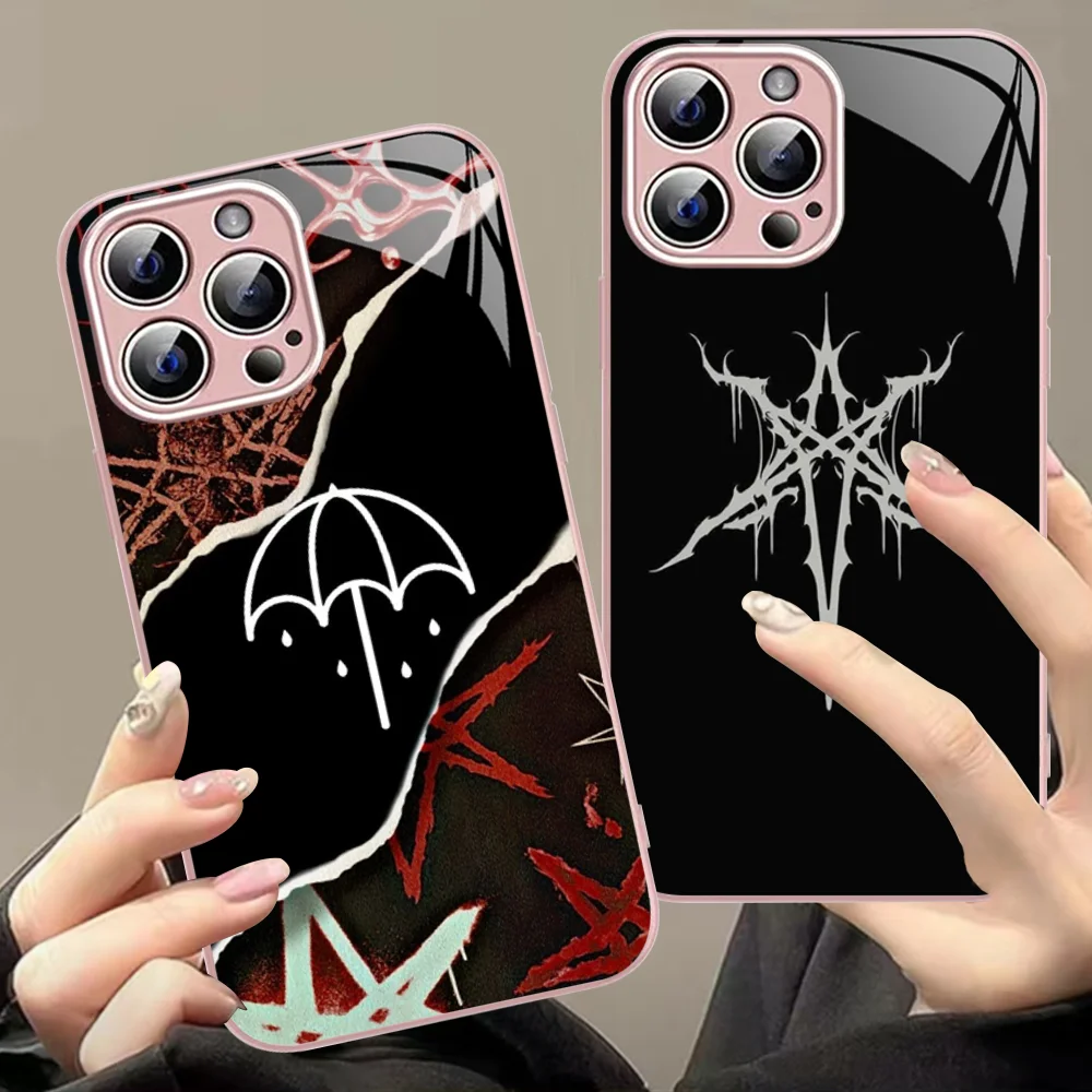 B-Bring M-Me T-The H-Horizons BMTH Phone Case Tempered Glass For Iphone 14 13 12 11 Pro Mini XS MAX 14Plus X XS XR Fundas