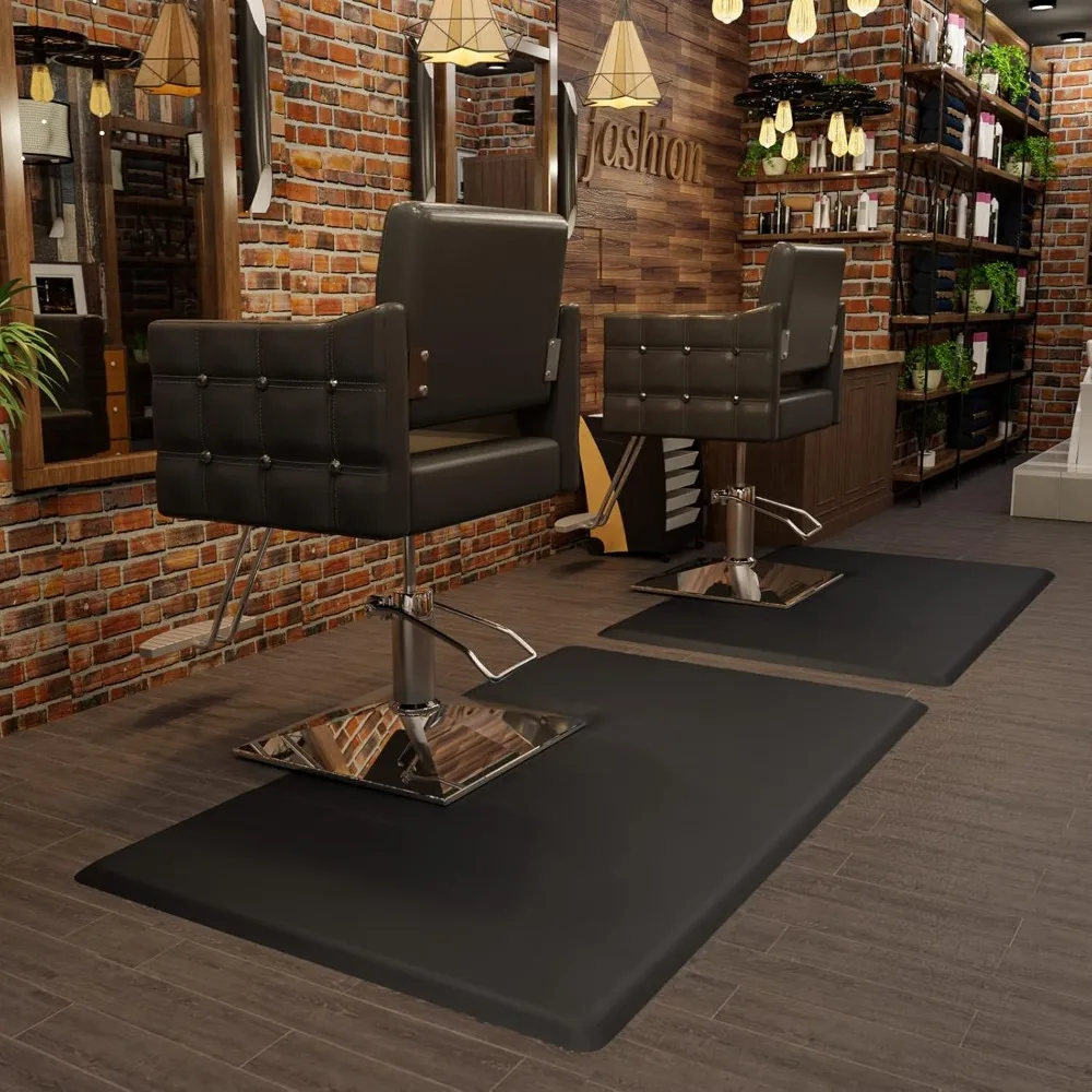 سجادة سميكة مضادة للتعب 3/4 بوصة لمصففي الشعر، سجادة أرضية 3 × 5 أقدام تحت كرسي الصالون، سجادة واقفة لصالونات الشعر