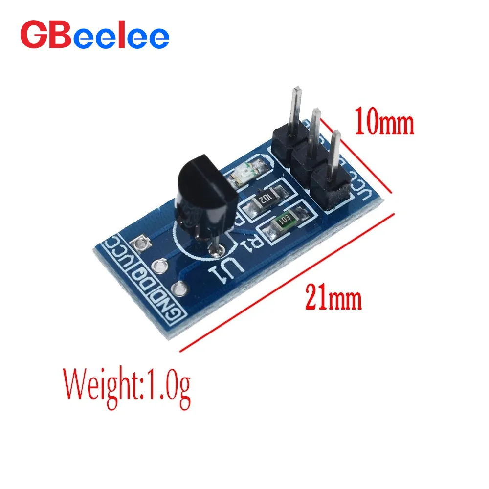 50PCS aanpasbare DS18B20 temperatuursensormodule thermometrische velden ontwikkelingsbordkit voor temperatuurmeting