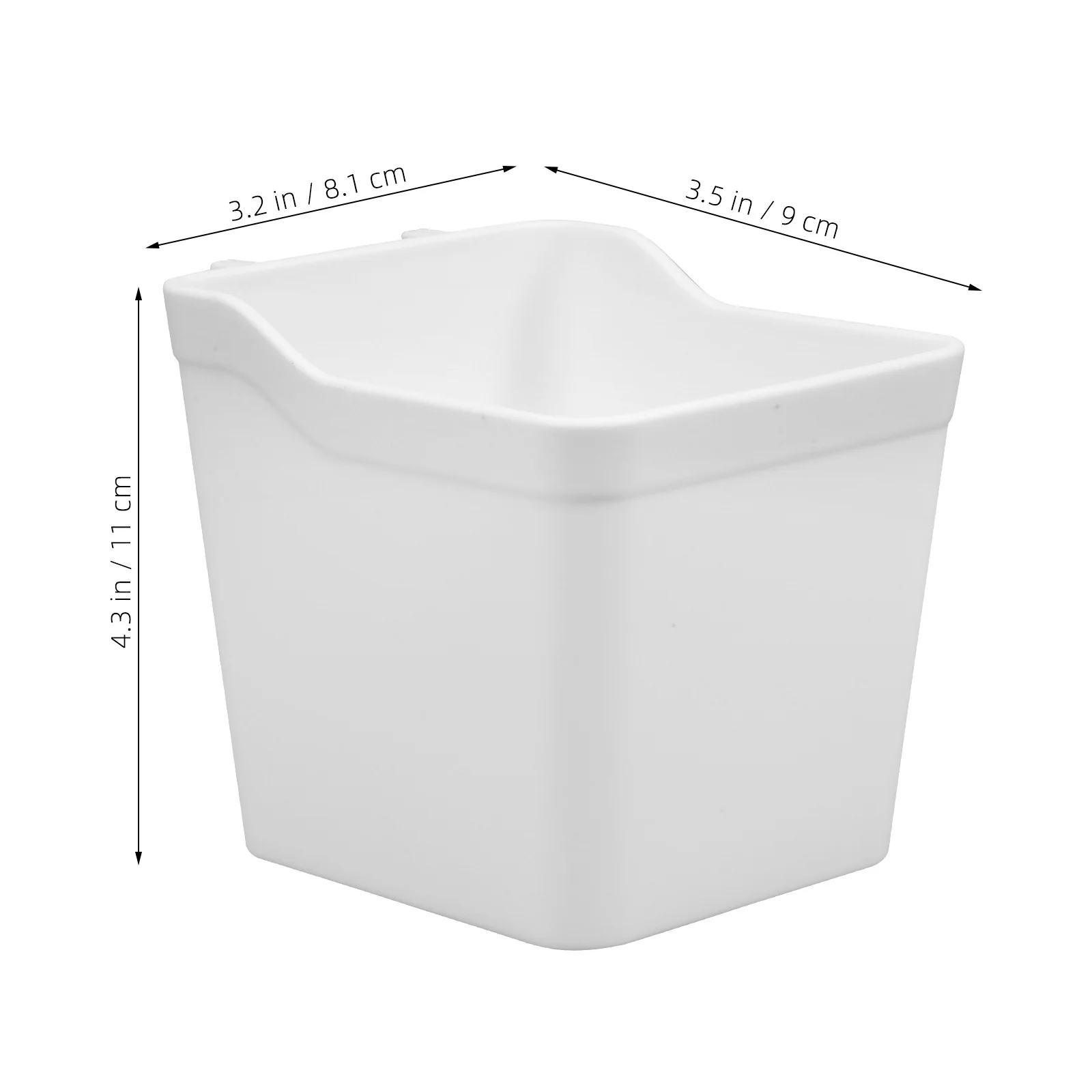 ตะกร้าเก็บของแบบติดผนัง 6 ชิ้น วัสดุ ABS สำหรับจัดเก็บเครื่องมือ แปรง กรรไกร อุปกรณ์เสริม ที่ใส่กระดาษแบบติดผนัง สีขาว