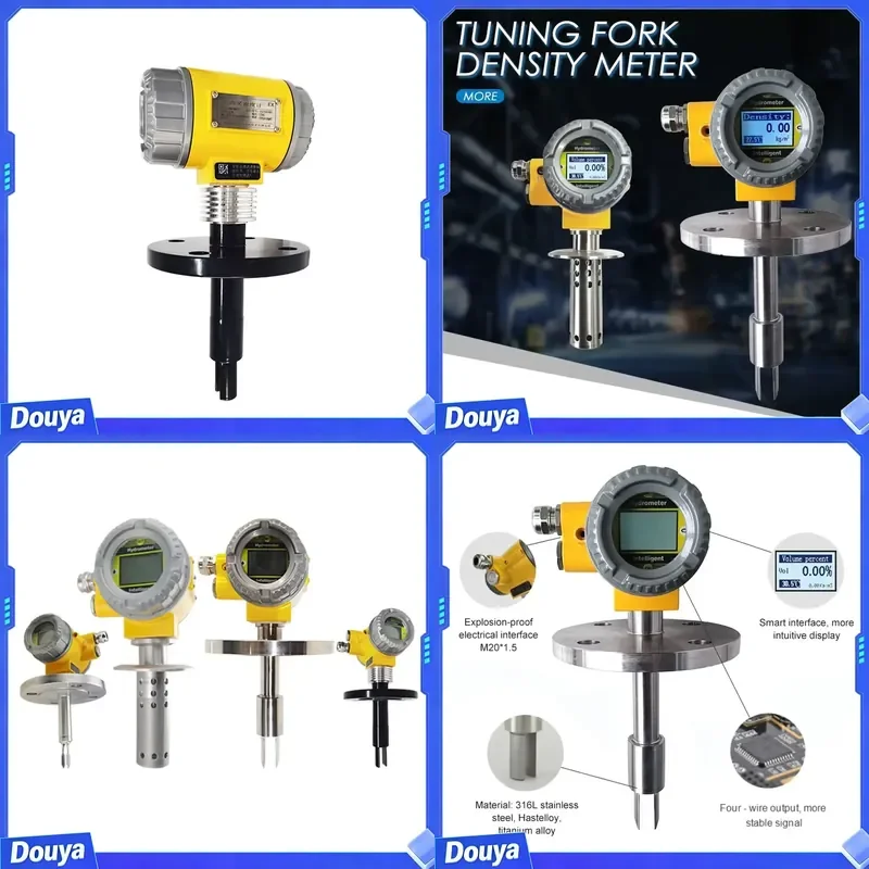 Good Price 4-20mA Tuning Fork Density Meter Sensor with 0.001g/cm Accuracy -50C~+150C Temperature Range for Power Plant