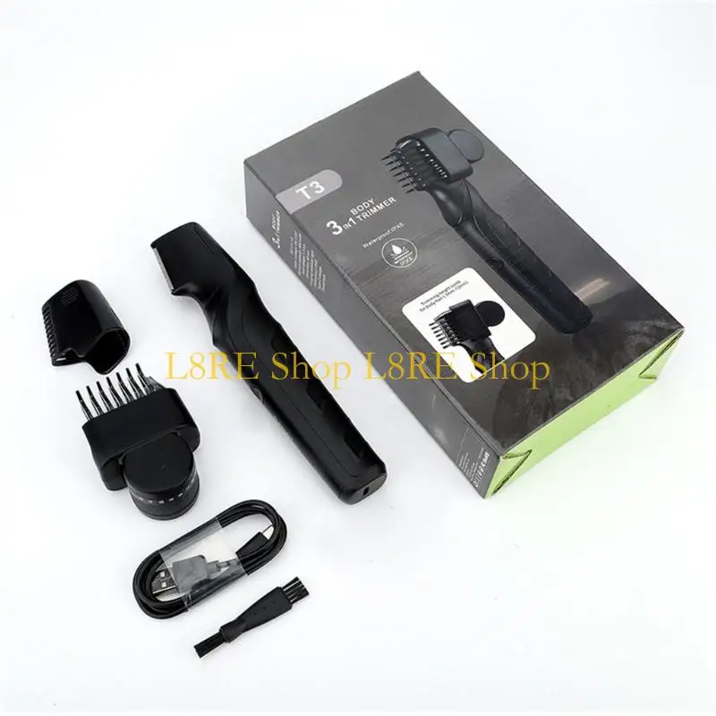 L8RE Professional Groin Body Hair Trimmer Shaver for Men Body Grooming Clippers