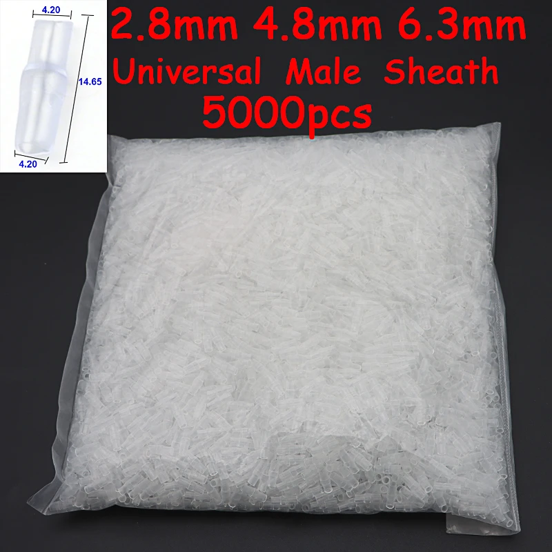 2000/5000Pcs 2.8mm 4.8mm 6.3mm Spring Female Male Spade Cold Crimp Terminals Connector Car Speaker Electrical Wire connectorsSet
