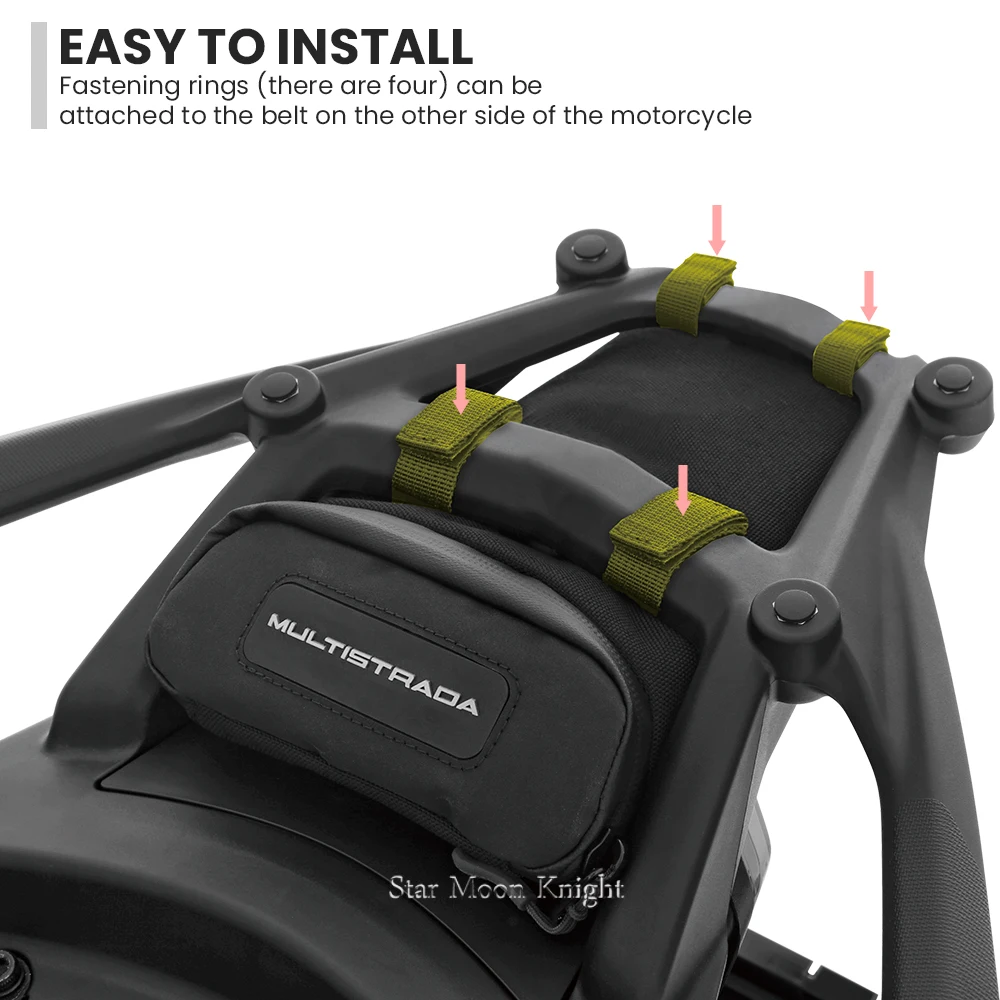 Saco de cauda impermeável para Ducati Multistrada, Bagageira sacos, armazenamento Gap Bag, ferramenta de reparo, V4 S Rally Pikes Peak, 2021