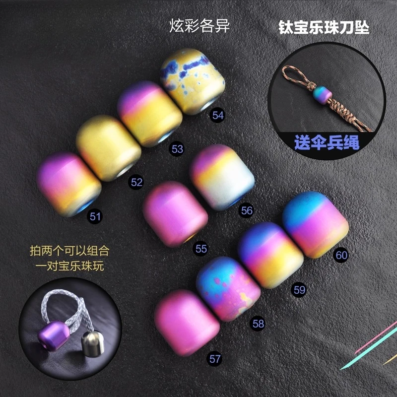 Premium Titanium Alloy Stress Relief Fidget - Multi-Tool Keychain Pendant with Flashlight for EDC Collection
