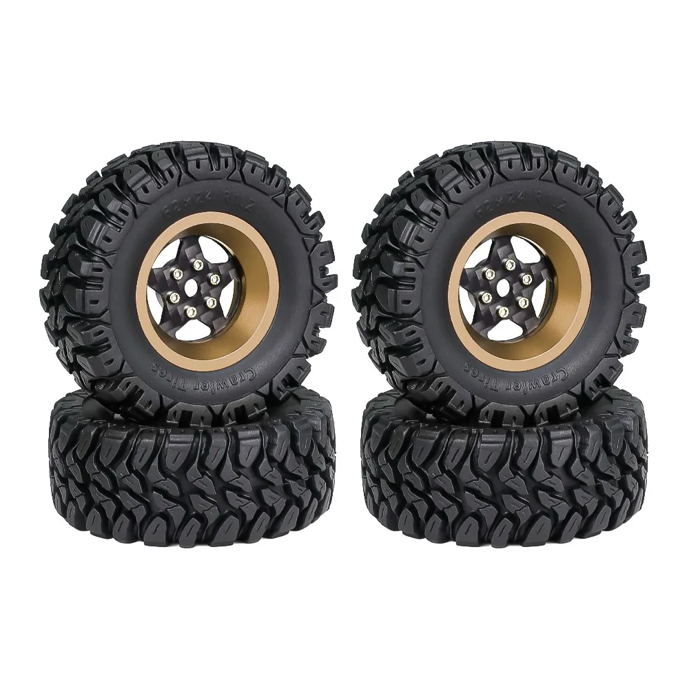 Carbon Faser Legierung 1,2 Zoll Beadlock Radnabe Felgen für 1/18 TRX4M SCX24 FMS FCX18 FCX24 Furitek RC Auto Metall Upgrade Teile – Detail 9