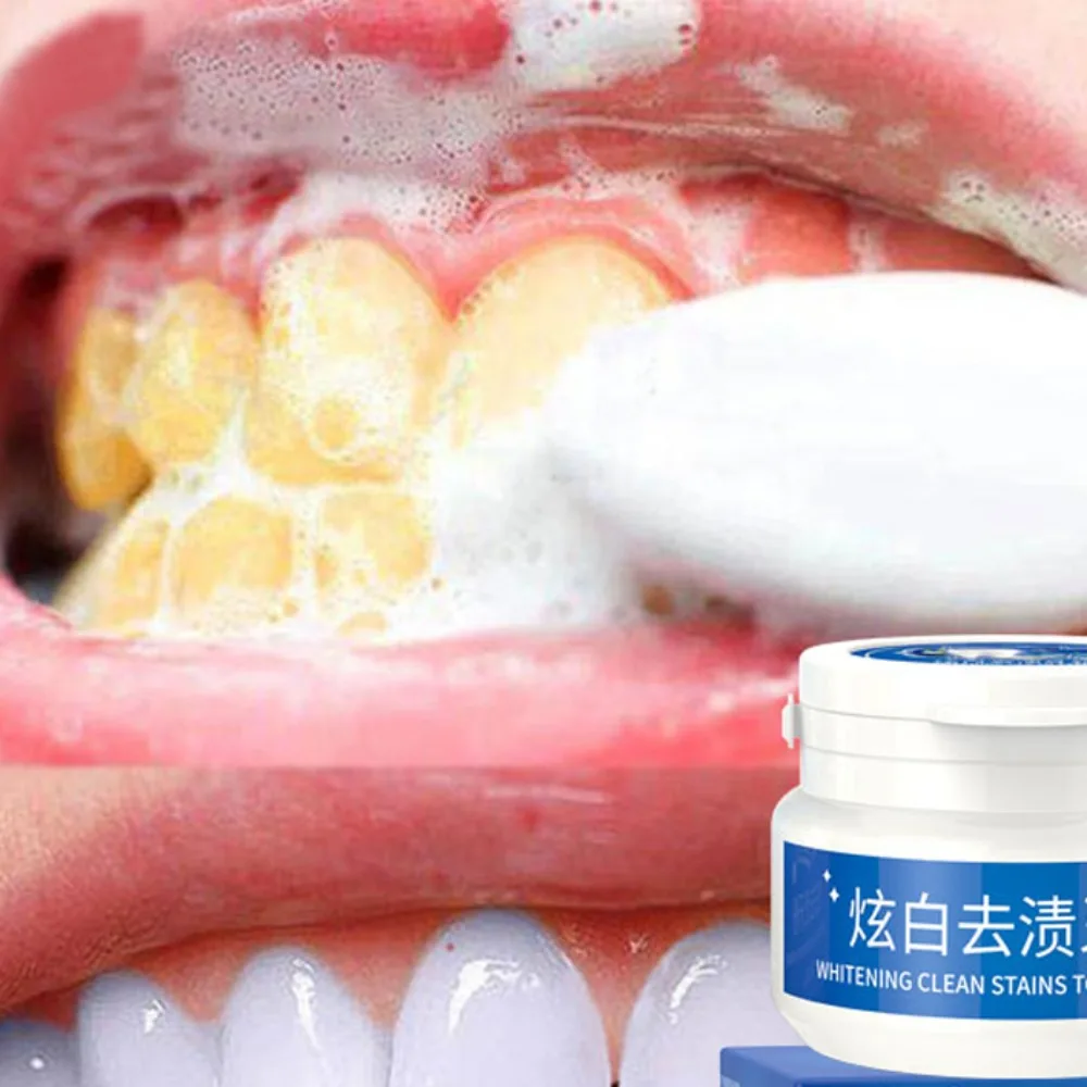 Tooth Powder Bright Teeth Oral Cleaning Fresh Breath Remove Teeth Whitening Products Whitening Cleaning Stain Protecter 1 Bottle