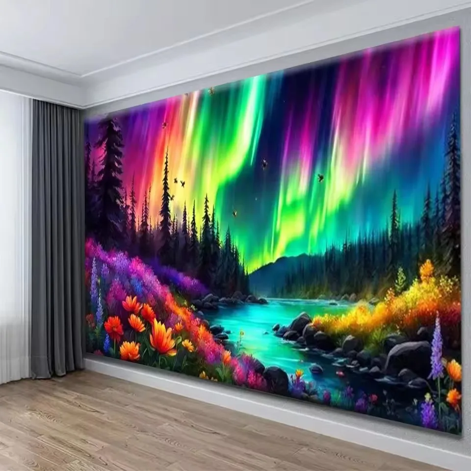 DIY Diamond Embroidery Sale Aurora Wonderland Diamond Art Painting Extra Large Diamond Painting Full Drill Cross Stitch Set