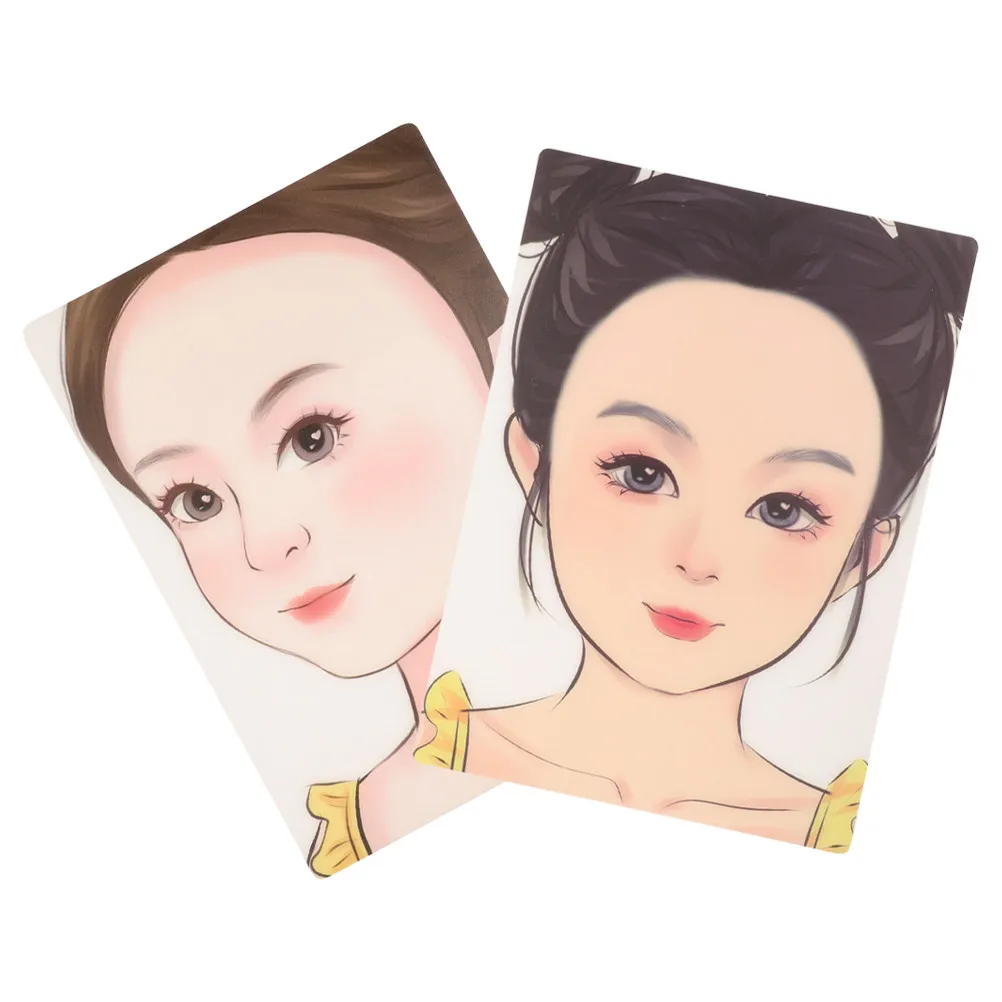 2pcs Face Paint Practice Board For Reusable Washable Makeup Tool Art Supply Face Painting Accessories ’S Party