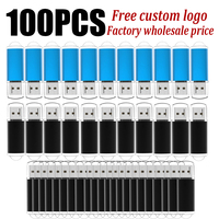 100PCS Custom LOGO USB2.0 Flash Drive Pen Drive 4GB 8GB 16GB 32GB 64GB High Speed Usb Stick stick memory Flash Drive Pendrive