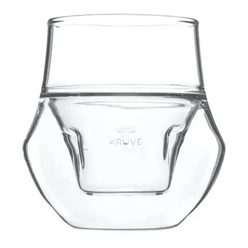 Italian Style Double Layer Heat Resistant Transparent Glass Coffee Smell And Taste Cup Espresso Kruve without Handle
