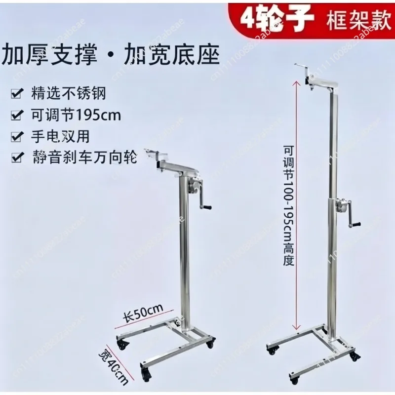 Adjustable Height Display Stand With 6 Wheels Mobile Base For Figure Doll Showcase