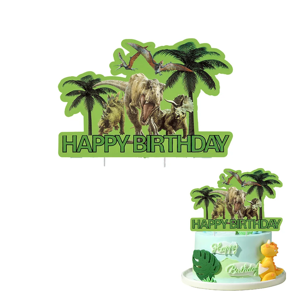 Dino-Geburtstagsparty-Dekorationsset: Banner, Girlande, Hängende Spiralen, Jurassic-Dinosaurier-Thema für Kinderpartys – Detail 8