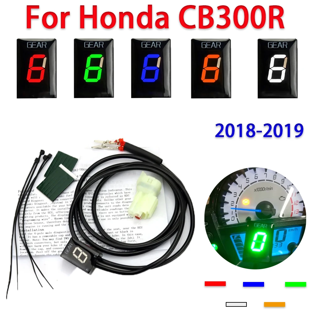 

Gear position indicator For Honda CB300R CB 300R CB 300 R 2018 2019 Motorcycle 1-6 Speed Gear Display Indicator Digital Meter