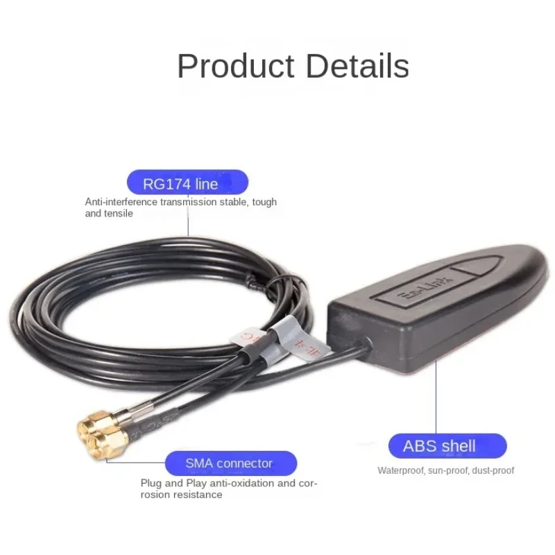 Комбинированная антенна GPS + 4g LTE Beidou 2 в 1, автомобильная навигационная антенна, спутниковая водонепроницаемая антенна с высоким коэффициентом усиления