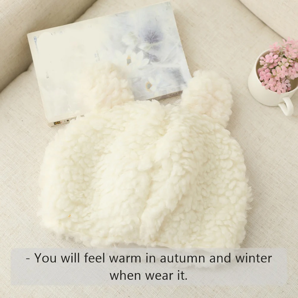 

Rabbit Ear Hat Winter Warm Soft Lightweight Comfortable Daily Casual Beanie Cap Autumn Creative Fashionable Outdoor Headwear