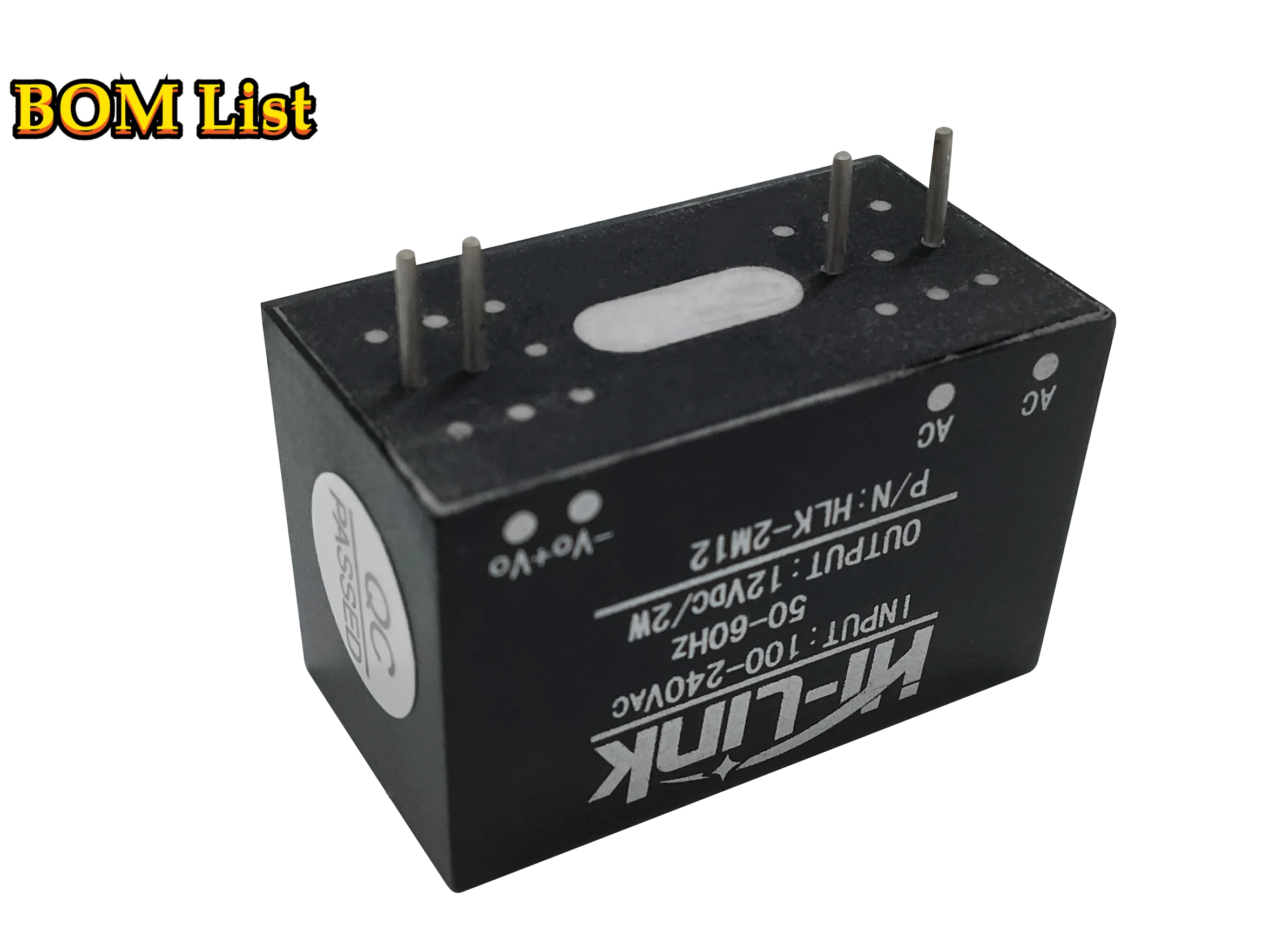 HLK-2M12 Hi-Link AC DC low ripple power module 220V to 12v 2w smart home switching step down power module