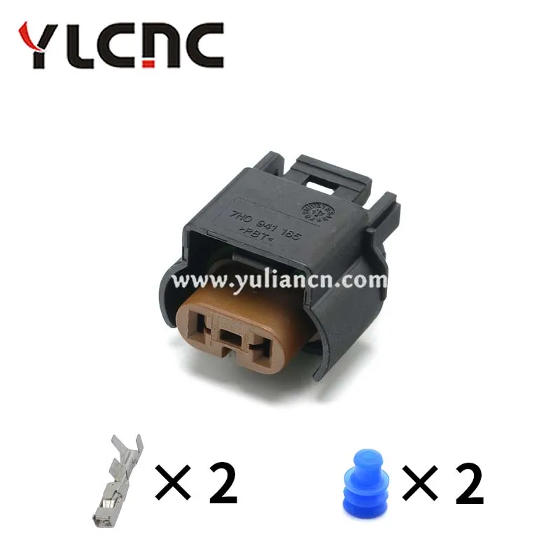 YLCNC factory direct sales 1Pcs 2Pin Automotive Connector Fog Light Wiring Plug For VW Jetta Golf Passat 15336117 7H0941165