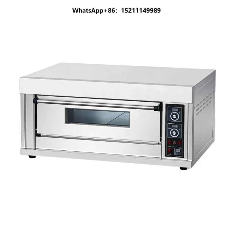 High Efficiency Stainless Steel Temp Control  Equipment 1 Deck 2 Trays Electric Oven Baking Oven for Bread Pizza