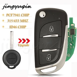 jingyuqin 2 Buttons Remote Car Key Fob 315/433Mhz ID46 PCF7941Chip For Mercedes Benz Smart 454 Forfour For Mitsubishi Colt