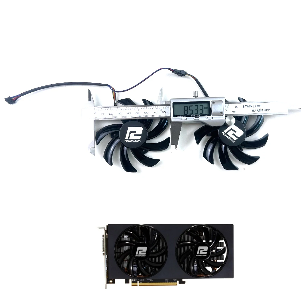 Cooling Fan 85mm 4pin FDC10H12S9-C  For POWERCOLOR RX 5700 XT 6500XT 6600 6600XT 5700XT 6700 6700XT Fighter video card fan
