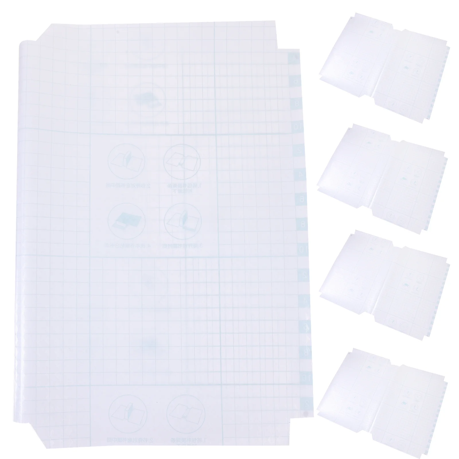 Book Protector Cover Clear Design Sleeve Protection for Covers Hardcover Books Plastic