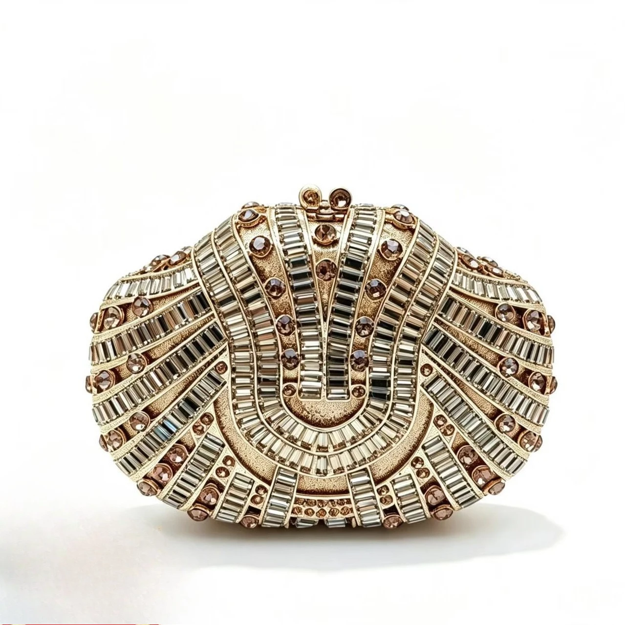 Diamond Dinner Bag Empty Metal Hard Box Diamond Bag Banquet Dress