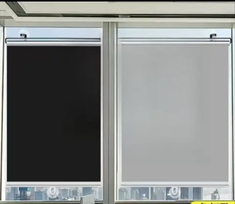 티타늄 실버 천 접이식 차양 블라인드, 차량 앞 유리 액세서리 커버에 적합한 암막 롤러 쉐이드
