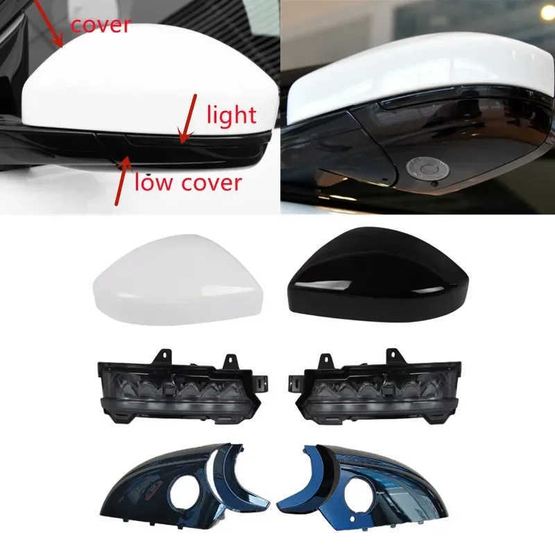 Car Rearview Mirror Shell Turn Signal Light Lower Cover For Land Rover Range Rover Evoque 2014-2020 Jaguar F-Pace X761 E-Pace