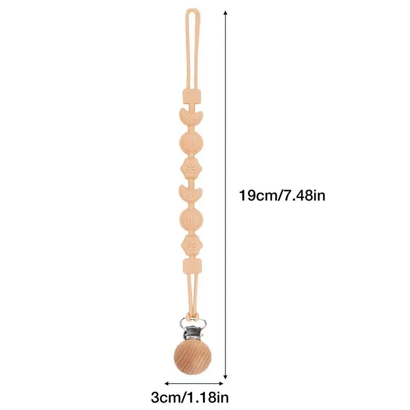 Correas de juguete para bebé, Clip para chupete elástico para niña, cadenas para chupete, soporte ligero para chupete, correas de seguridad de juguete para el hogar