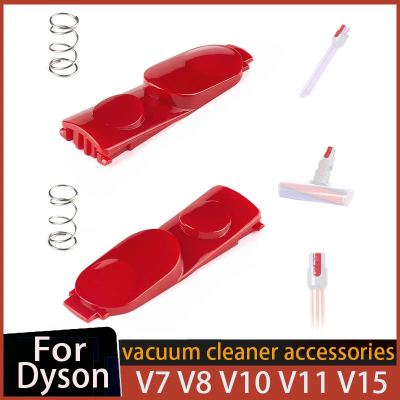 Wand Tube/Cleaner Head Clip Latch Tab Button For Dyson V7 V8 V10 V11 V15 Vacuum Cleaner Wand Replacement Button with Spring